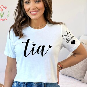 Personalized In My Tia Era Shirt, Aunt Gift, Auntie, Aunt, Pregnancy Announcement