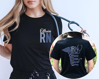 Personalized Registered Nurse Shirt, Custom Year RN Shirt, Nurse Gift, Nurse Est Crewneck, Nurse Life, Nurse Grad Gift
