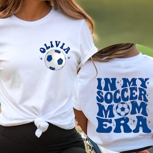 Personalized In My Soccer Mom Era Shirt, Custom Soccer T-Shirt, Personalized Soccer Mom, Customized Soccer Mom, Soccer Mom Shirt