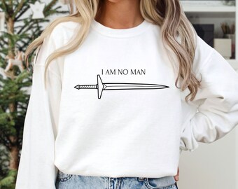 I Am No Man Sweatshirt, Book Lover Gift Hoodie