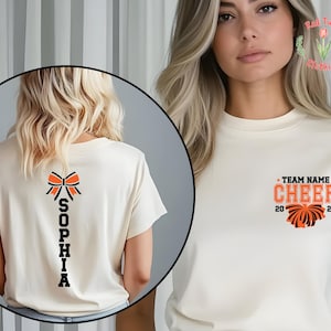 Personalized Cheer Mom Shirt, Customized Cheerleader, Game Day, Mascot Cheer, School Colors Cheerleading image 4