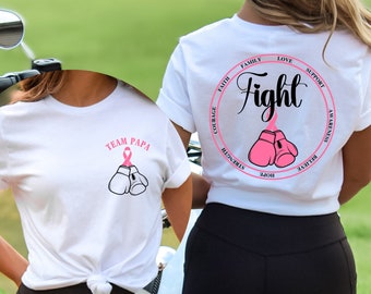 Personalized Breast Cancer Awareness Shirt, Breast Cancer Shirt, Pink Ribbon Shirt, Breast Cancer Survivor Shirt, Cancer Gifts For Women