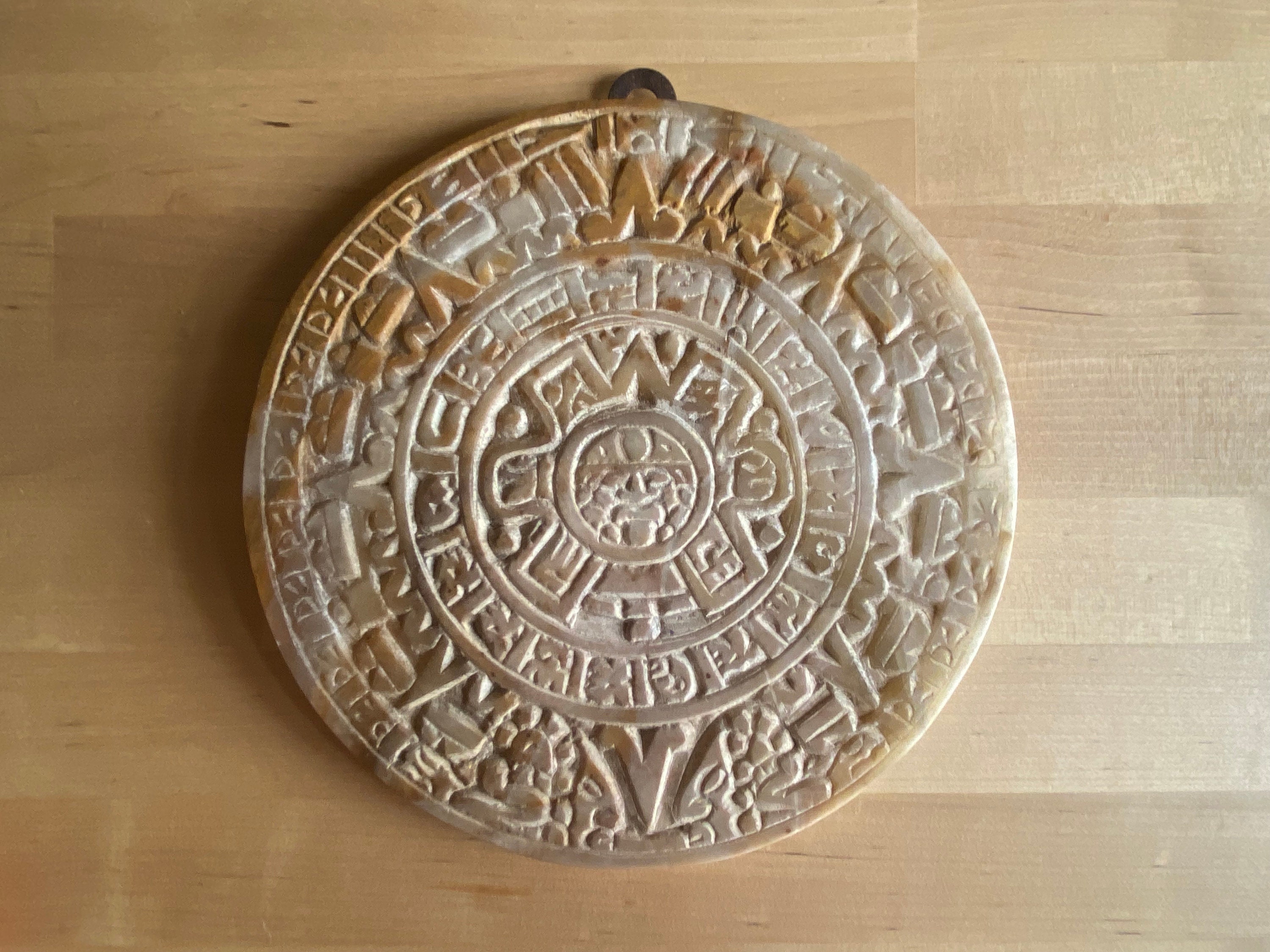 Handcarved Stone Marble Mayan Calendar Wall Hanging Etsy