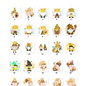 30 Personalized Address Labels Honey Bee Gnome (fa 31)
