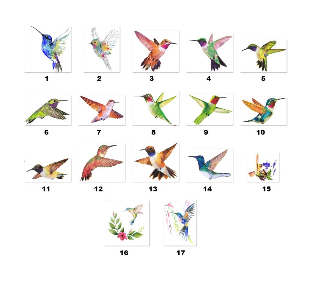 30 Personalized Address Labels Hummingbirds (fa 15) - Etsy