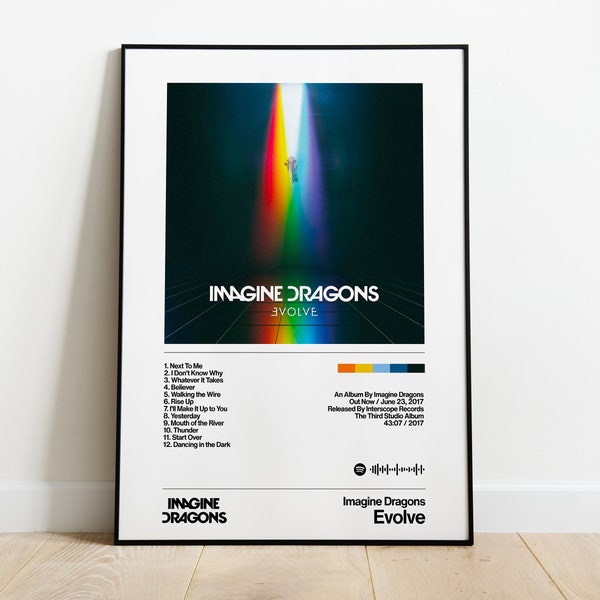 Imagine Dragons - Evolve - Album Artwork Home Decor Print Poster Gift Vintage