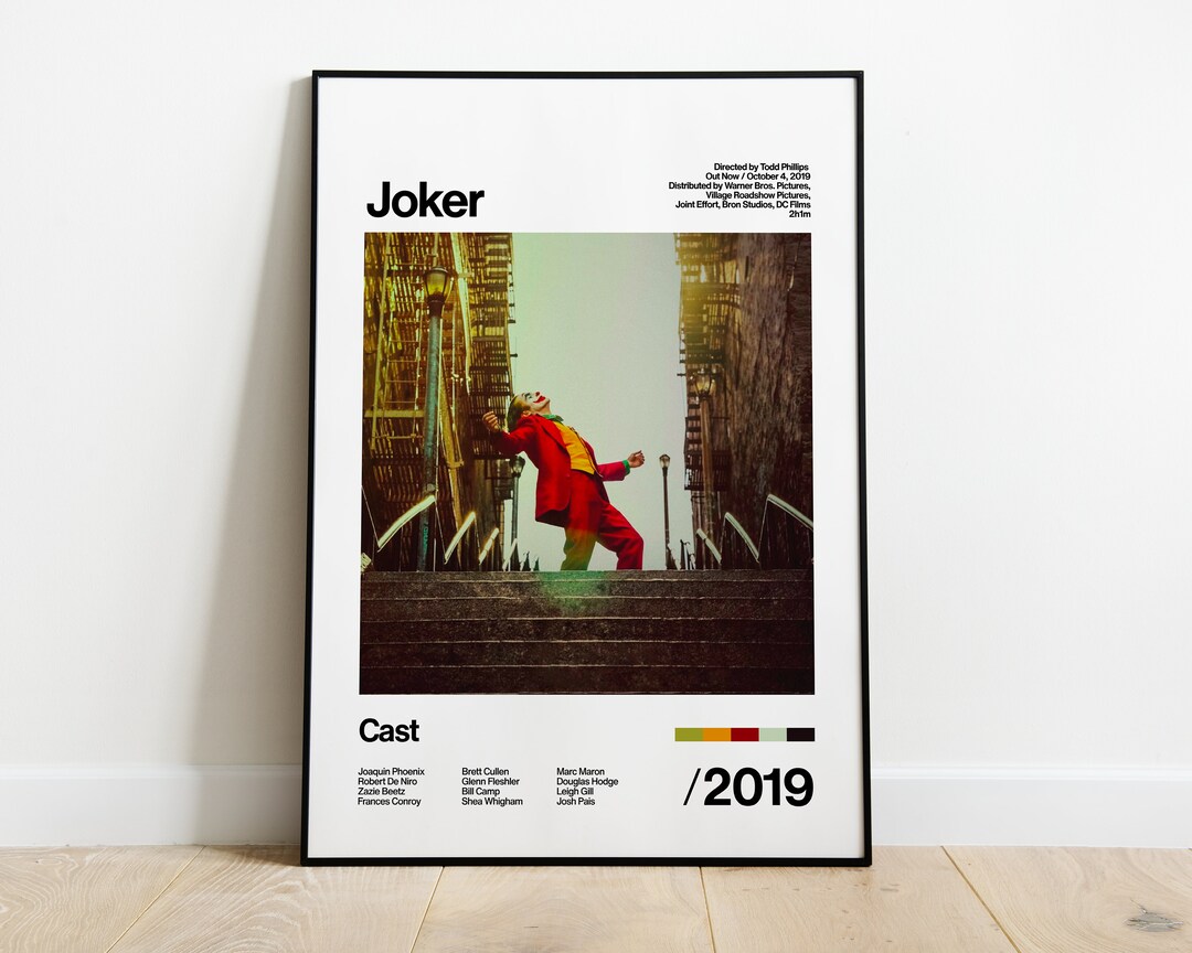 Joker 2019 Joaquin Phoenix Robert De Niro Movie Poster