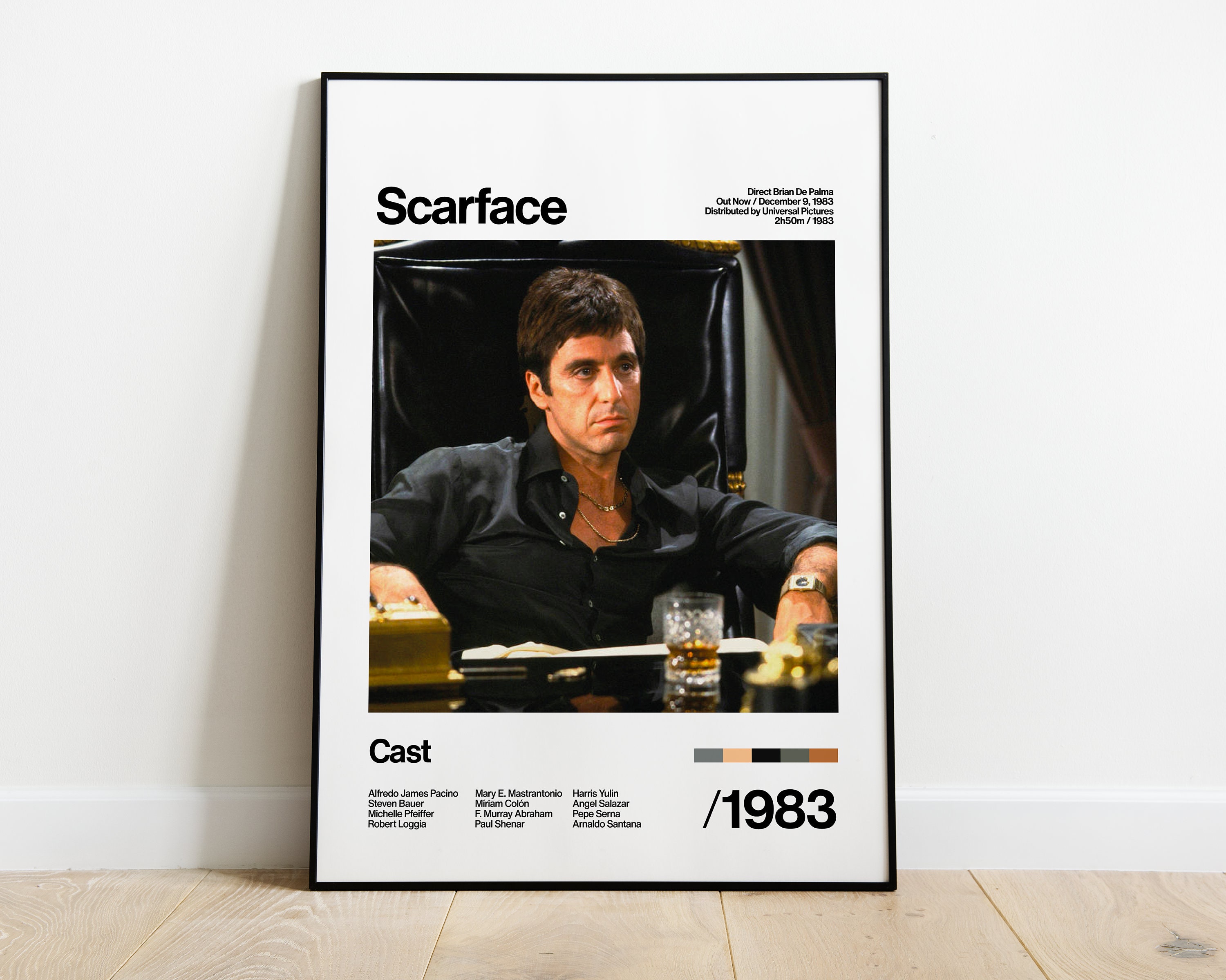 Scarface 1983 Al Pacino Movie Artwork White Print Poster - Etsy