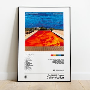 Red Hot Chili Peppers - Californication - Album Artwork Home Decor Print Vintage Poster