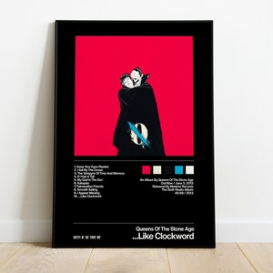 Queens Of The Stone Age – ...Like Clockwork – Albumcover, Schwarzdruck, Poster, Geschenk, Vintage