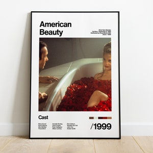 American Beauty - 1999 - Kevin Spacey - Movie Poster Artwork Home Decor Print Vintage