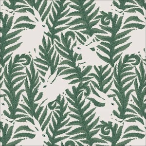 Baltic Woodland, Wild Hares, 100% Cotton, Cloud9 Fabrics