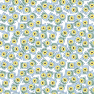 Sunny Skies Seed Packets White, C14634R-WHITE, 100% Cotton, Riley Blake Designs