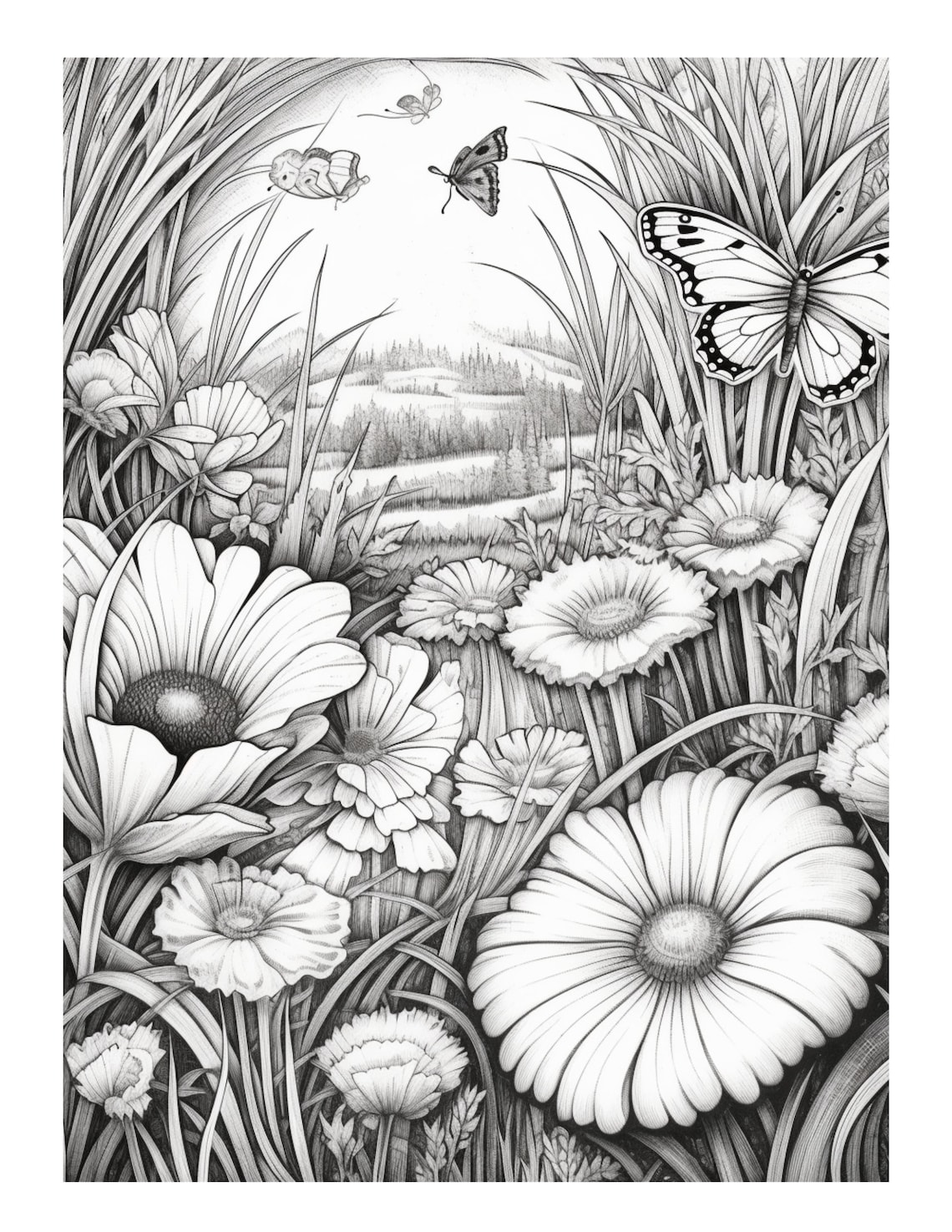 Adult Coloring Pages 10 Serene Landscapes Printable Coloring Pages