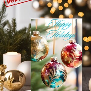 Druckbare Weihnachtskarte | 5 x 7 druckbare Weihnachtskarte | Weihnachtskarte | Digitaler Download | Rohling | Sofort Download | PDF