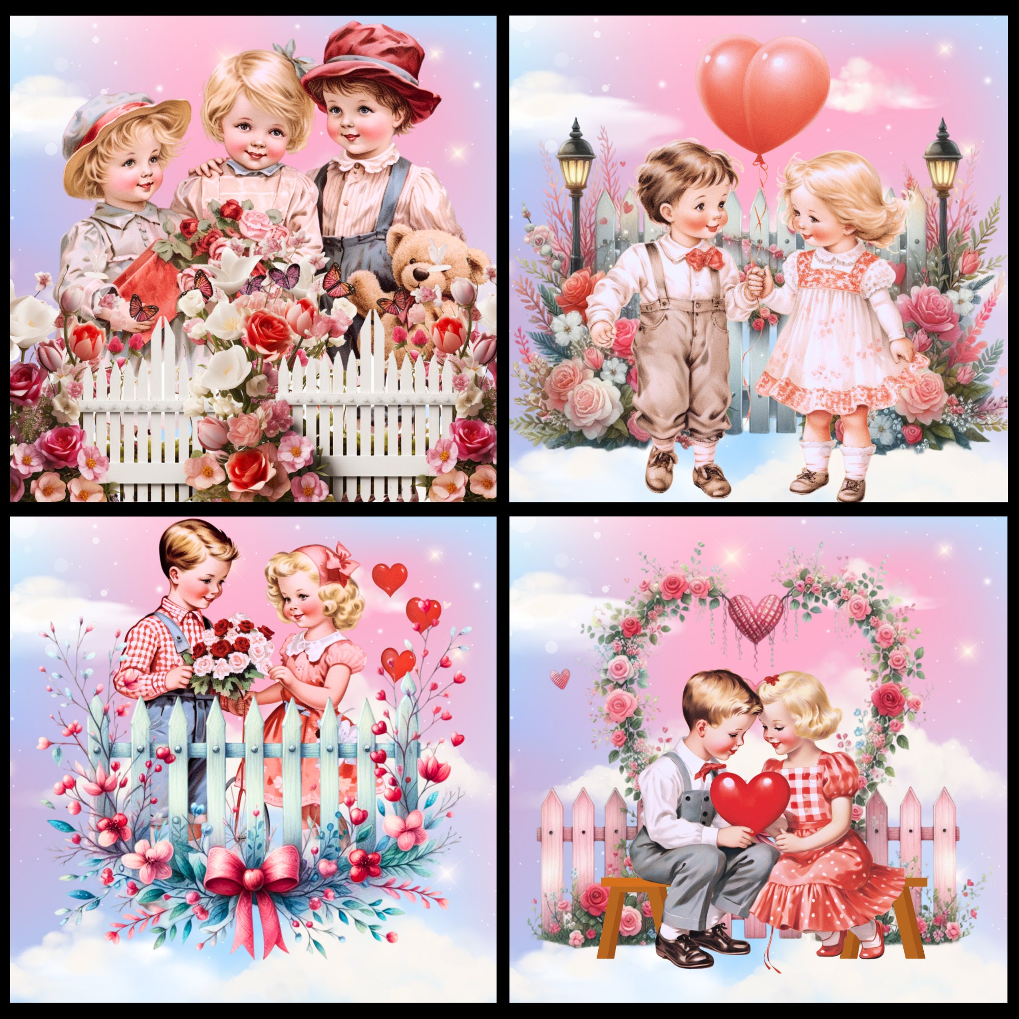 Valentine, Vintage Children, Vintage Valentine, Scrapbooking, Valentine