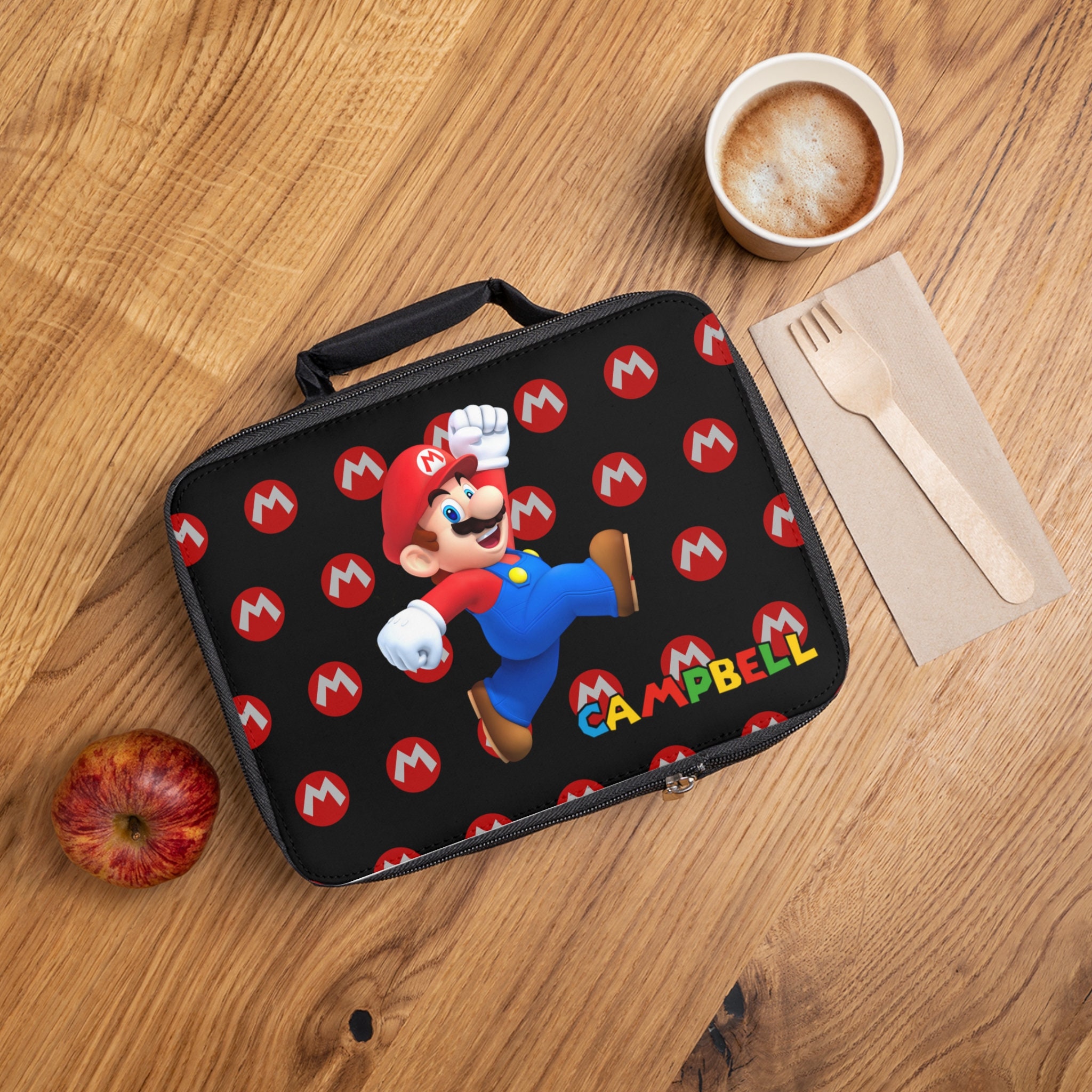 Personalized Nintendo Super Mario Lunch Bag Luigi Toad Bowser Insulated  Travel Bag 