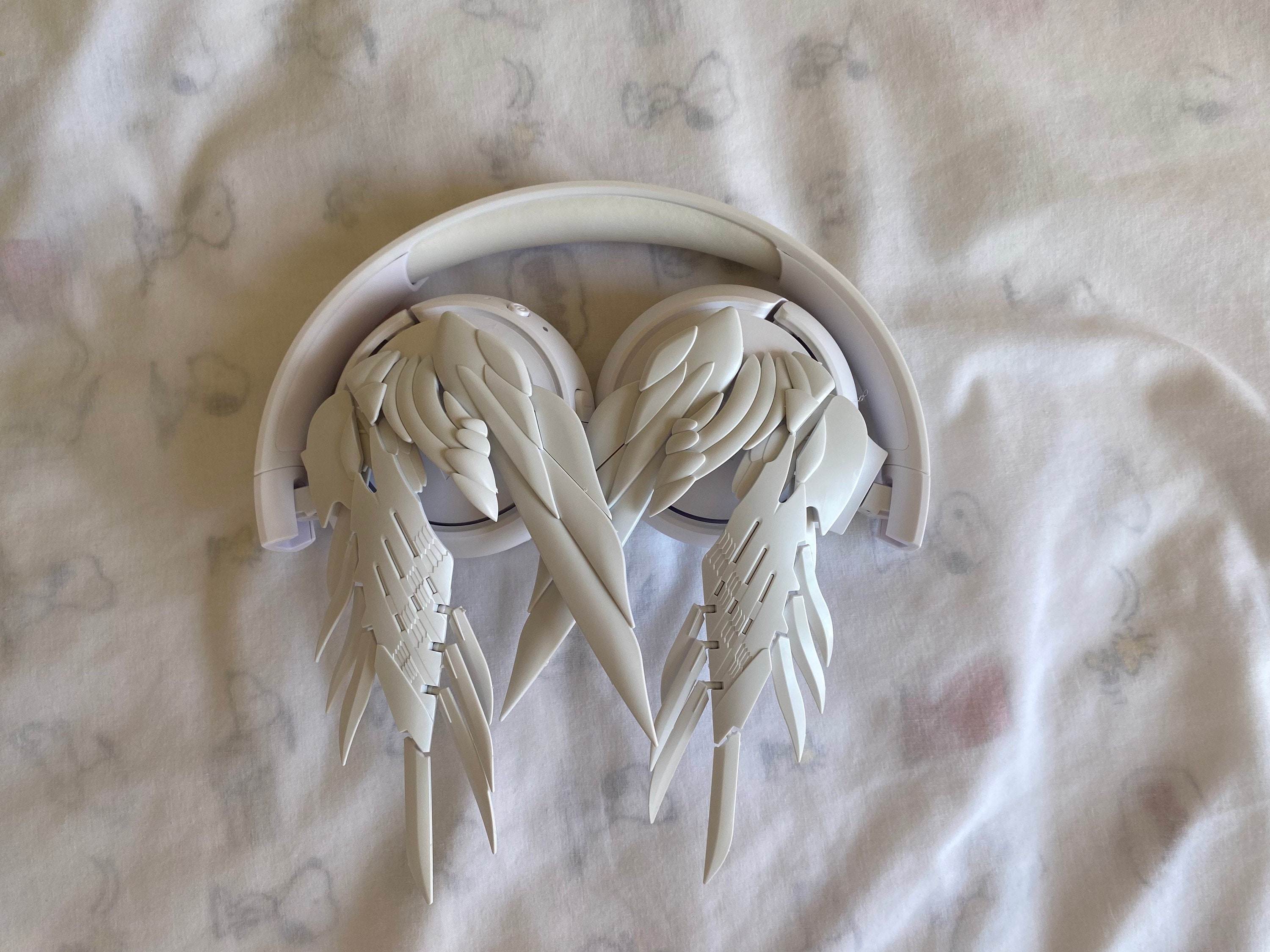 Handmade Cyberpunk Mecha Headphones Bluetooth Wing Headset Etsy