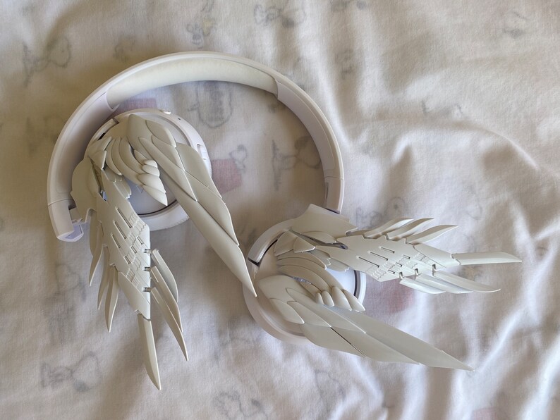 Handmade Cyberpunk Mecha Headphones Bluetooth Wing Headset Etsy