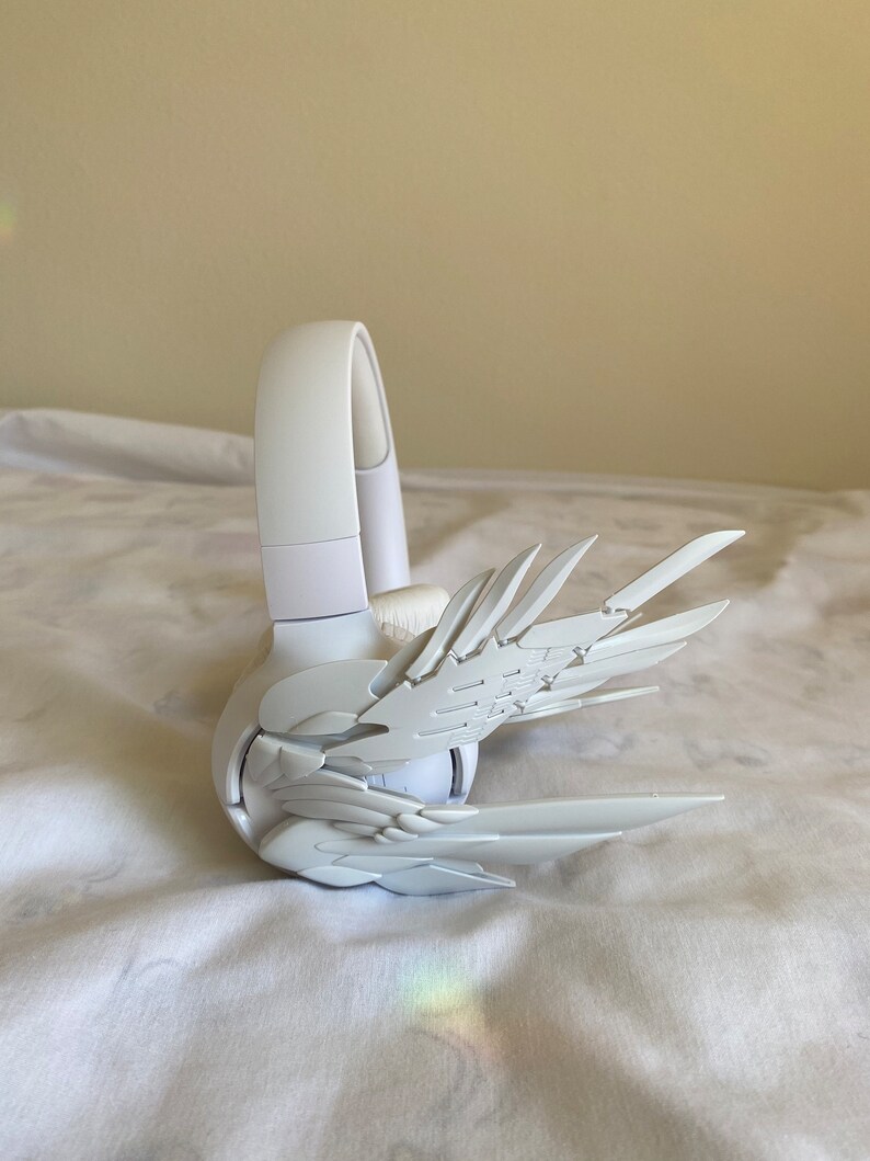 Handmade Cyberpunk Mecha Headphones Bluetooth Wing Headset Etsy