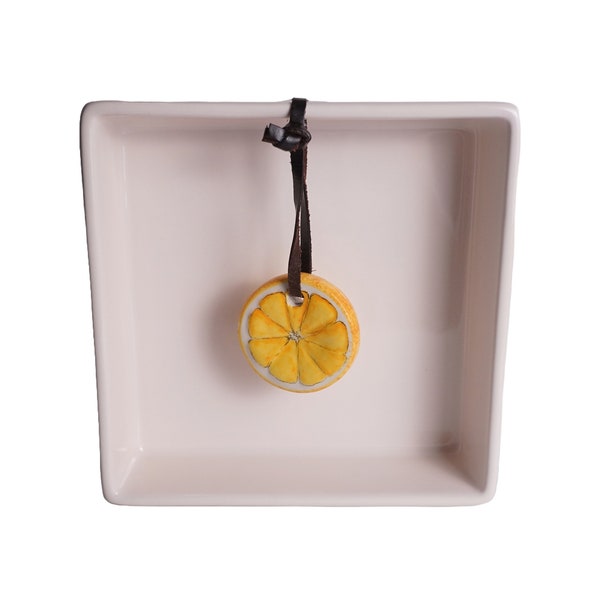 Rae Dunn Napkin Holder and Lemon Weight Ceramic Artisan Collection by Magenta Very Good Condition