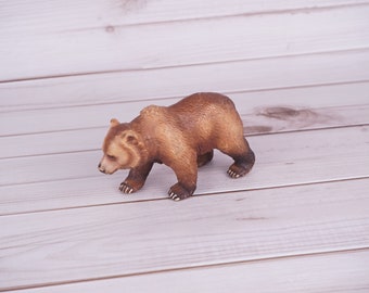 Schleich Allemagne BROWN GRIZZLY BEAR Femelle 2003 Play Figurine Peinte à la main