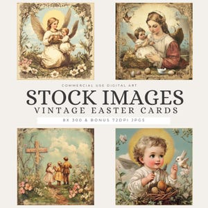 Vintage Easter Angel Clipart Bundle | Religious Easter PNG | Christian Angel Art | Jesus Resurrection | Junk Journal Ephemera Set 8 – STKS31