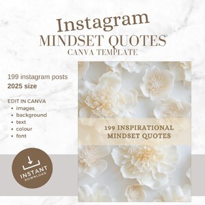 Mindset Instagram Canva Templates, Motivational, Coaching, Wellness, Business, Social Media Marketing, coaches, health experts – SMB05