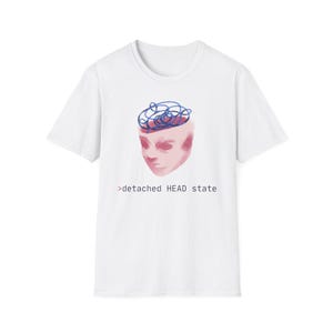 Lustiges Git Detached Head Zustands-T-Shirt, Programmierer-Debugging-T-Shirt, Programmierer-Git-Witz-T-Shirt, Coding-Humor-Grafik-T-Shirt
