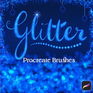 50+ Procreate Glitter Brushes, Procreate Lettering Brush, Procreate Sparkle Brush, Metallic Brushes, Lettering Brushes, Instant Download
