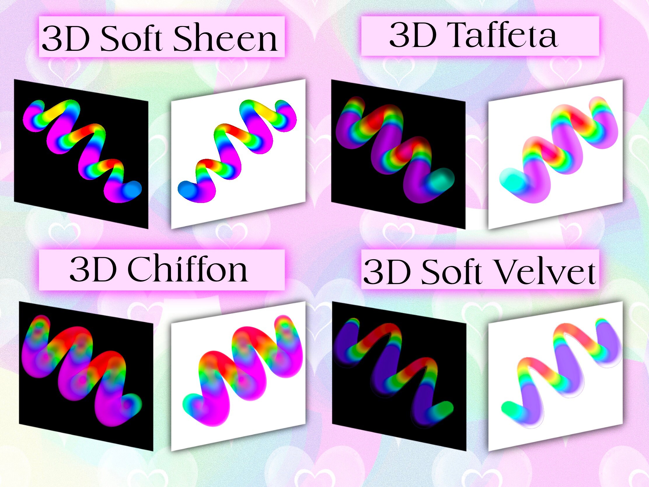 Procreate Rainbow 3D Brushes, Procreate Lettering Brush, Instant