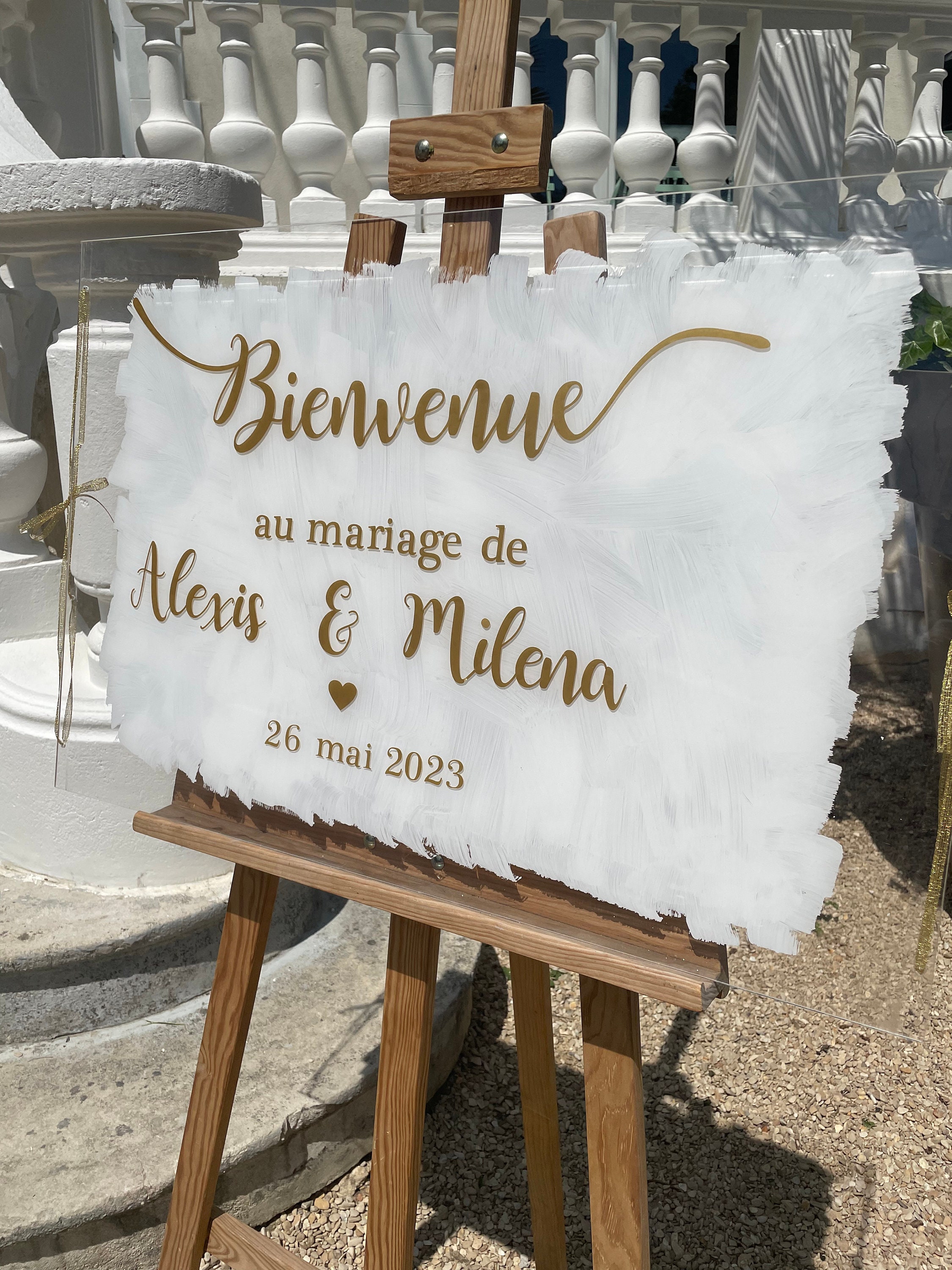 Perfect Original Photos about  Panneau Bienvenue Mariage Palettenull  as Your HD Pictures