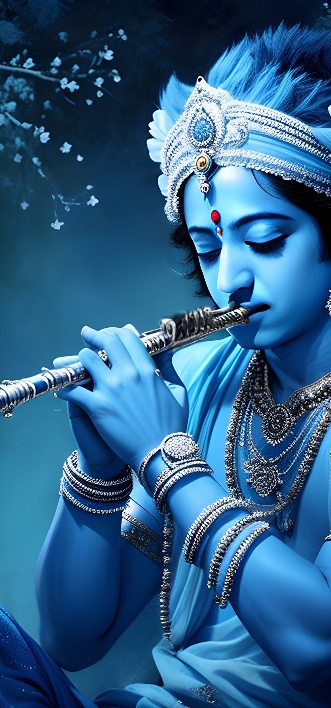 Beautiful Lord Krishna Printable Art Lord Krishna Poster Etsy