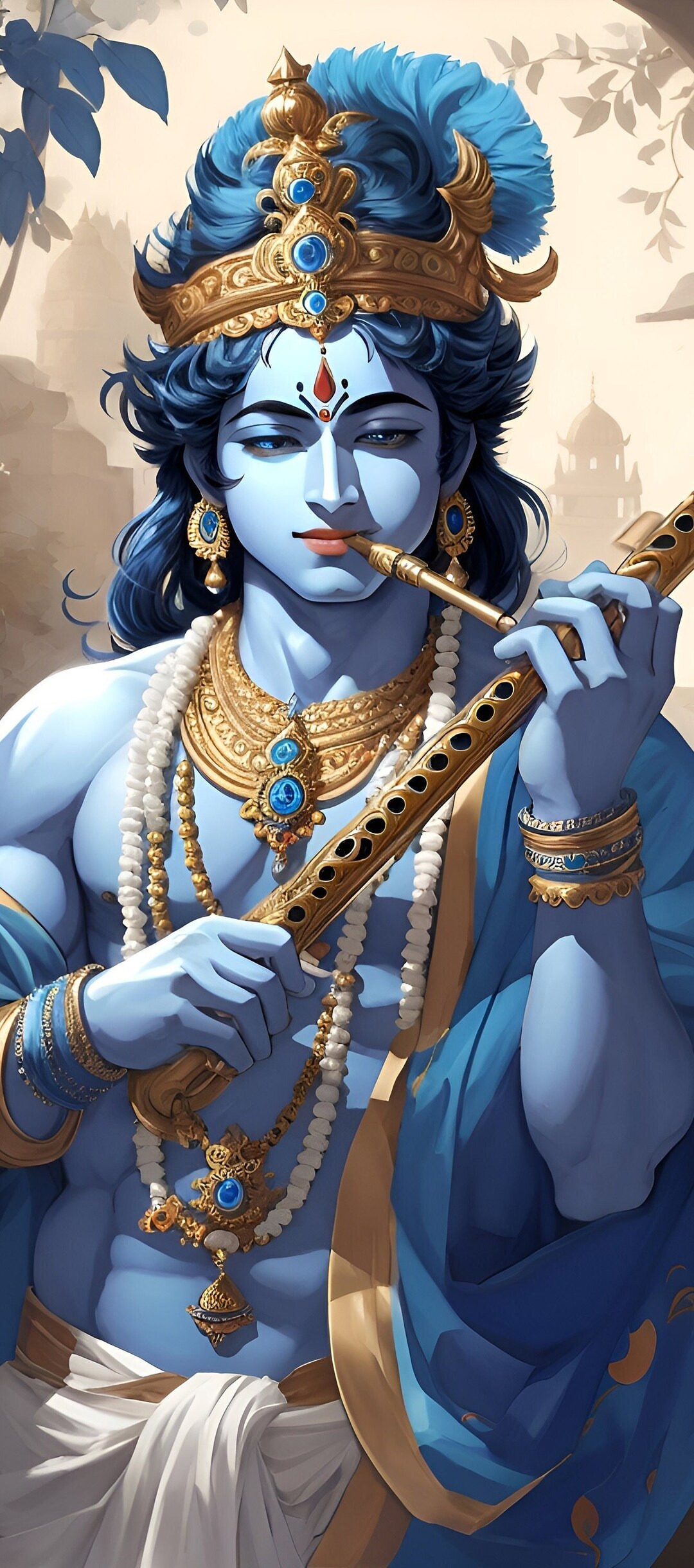 Lord Krishna Wall Art Lord Krishna Printable Art Hindu God Etsy