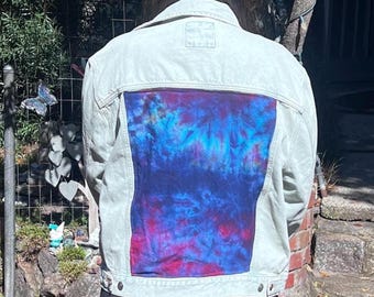 Upcycled Grateful Dead Tie Dye Denim Jacket  - XXL