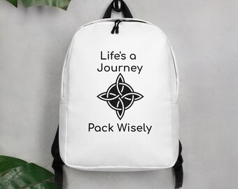Mochila minimalista - Life's a Journey - Empaca sabiamente