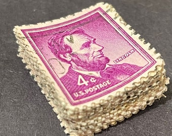 エイブラハム リンカーン米国大統領 1959 4c ブルー 未使用郵便切手 20