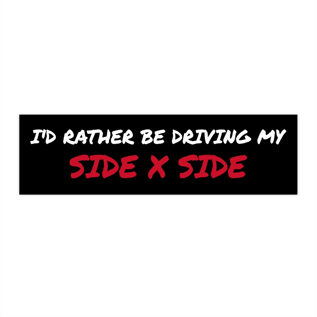 SXS Decal SXS Bumbper Sticker Can Am Decal RZR Decal Etsy