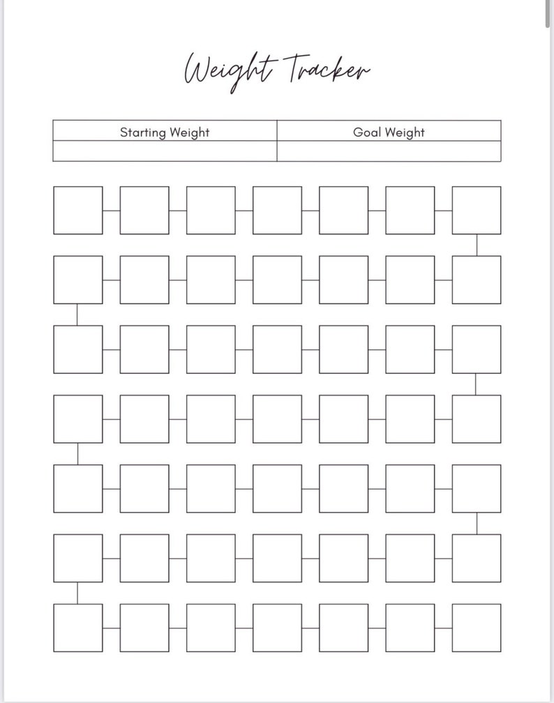 La Weight Loss Journal Printable