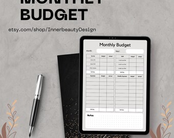 Digital Budget Planner, Digital Finance Planner, Paycheck Budget, Bi-weekly Budget, Portrait Budget Planner, GoodNotes Planner