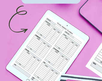 Printable Travel Planners, Packing List, Organizers, , Itinerary Planning, Holiday Planner, Digital Travel Planner for Travel Itinerary