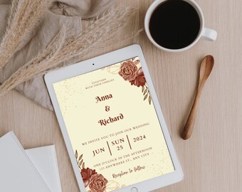 Wedding Invitation, Wedding Invite, Ultimate Wedding Card, Wedding Decor, Wedding Checklists, wedding Download, printable