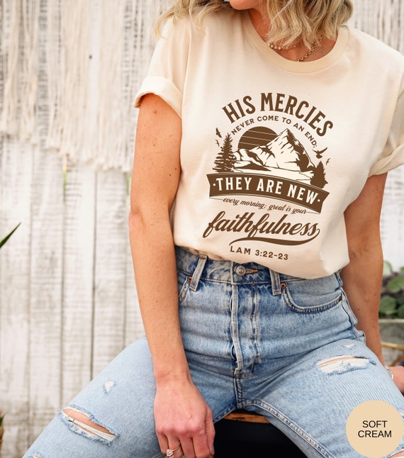 New Mercies Shirt Faith Based Boho Christian T-Shirts New Mercies Shirt Faith Based Boho Christian T-Shirts