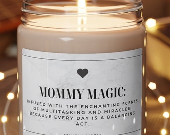 Candela di soia magica Mommy / Candela profumata da 9 oz / Regalo unico per le mamme Regali divertenti per la mamma Candele divertenti Regalo per la festa della mamma