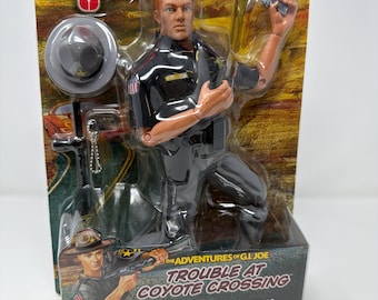 GI Joe Un verdadero héroe estadounidense Figura de acción vintage de 12" Soldado Hasbro Alpha Problemas en Coyote Crossing Aventuras de GI Joe Policía