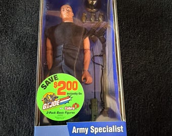 Figura de acción de GI Joe, especialista del ejército, de 12 pulgadas, vintage de GI Joe
