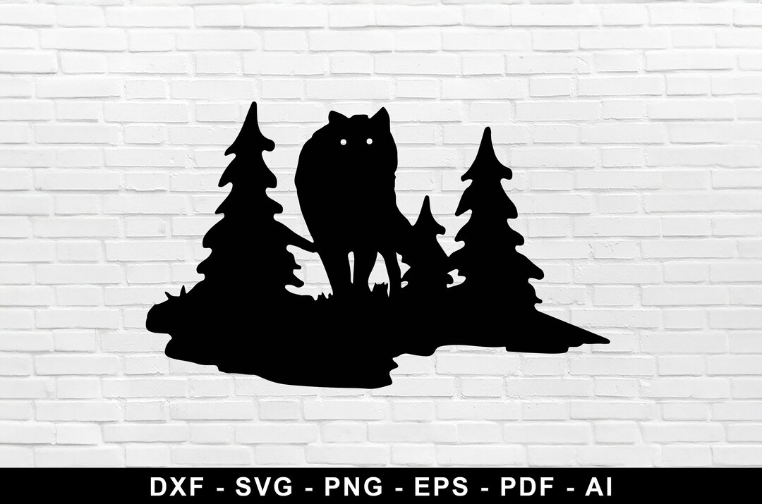 Wolf Svg Cut File for Cricut Wolf Dxf File Wolf Dxf - Etsy