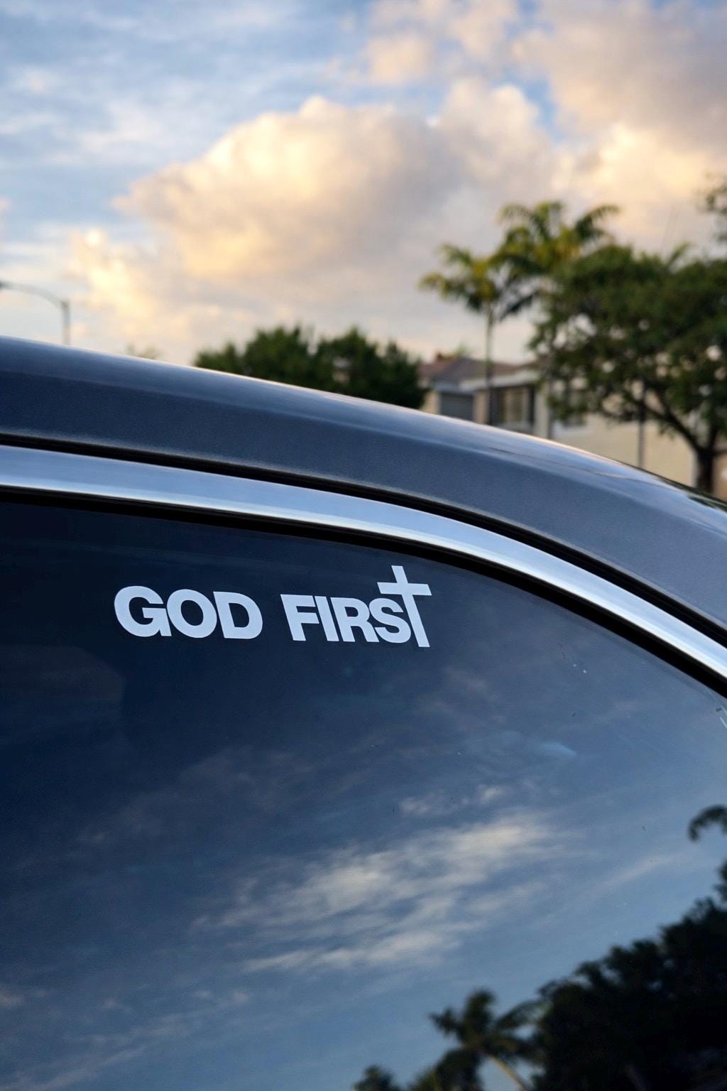 God First Christian Sticker | Faith Car Decal 5 Inch - Etsy