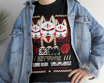 Japanese Kitsune Mask T-Shirt