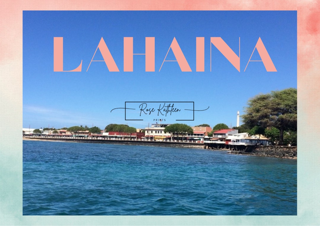 Lahaina Poster Etsy